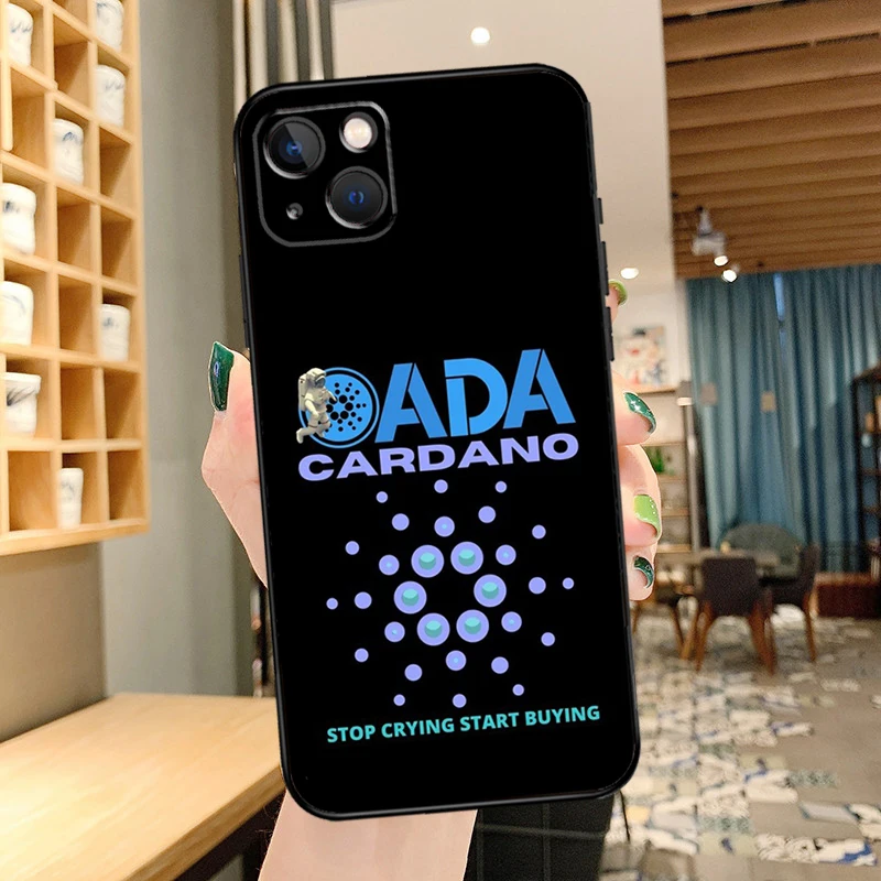 Cardano Coin Ada Cryptocurrency Cover For iPhone 14 15 16 Pro Max XS XR X Case For iPhone 11 12 13 Pro Max Mini Plus