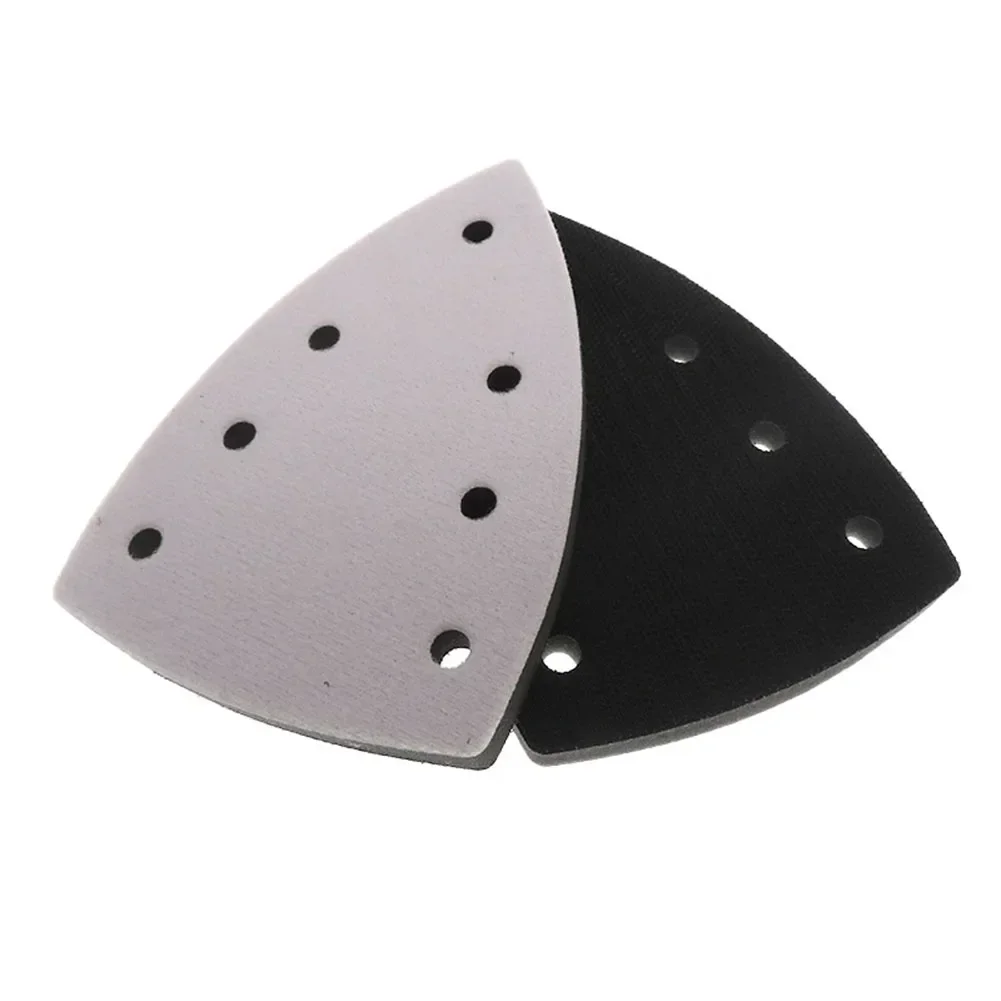 

1pc Sand Pad Grinding Triangle Oscillating Sandpaper Backing Pad Multi Tool 7 Holes Hook And Loop Grinding Tools Sanding Pad