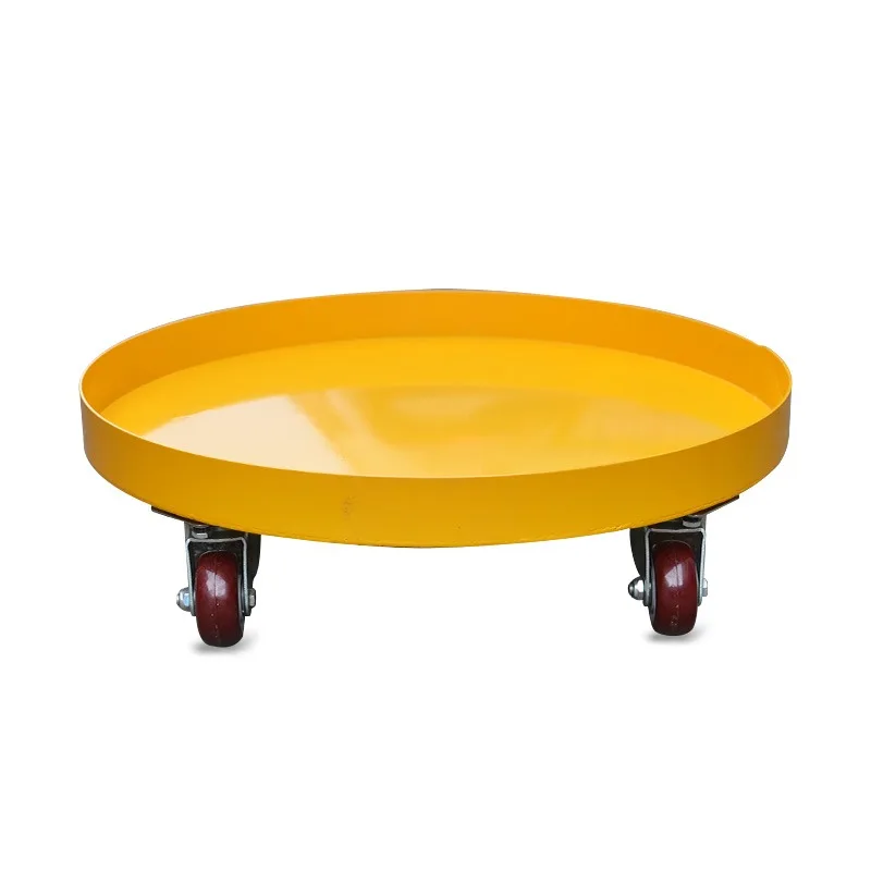 

300KG Capacity Heavy Duty Stainless Steel Drum Pallet Spill Containment Leakproof Tray With Caster Wheels