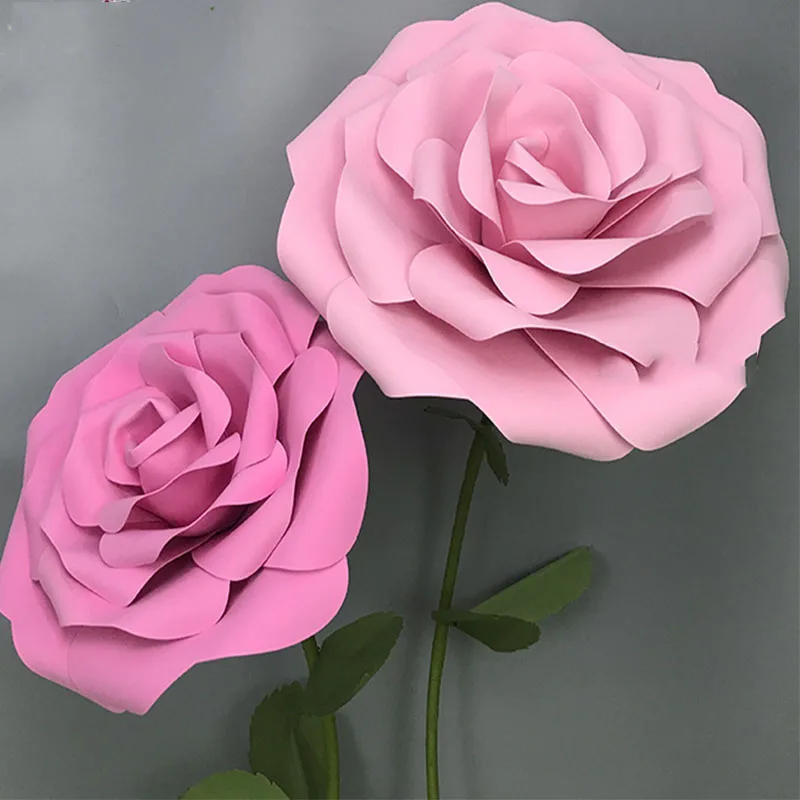 

1 Piece Simulation Giant PE Foam Rose Artificial Flower Wedding Backdrop Decoration Garden Wall Stage Party Supplies