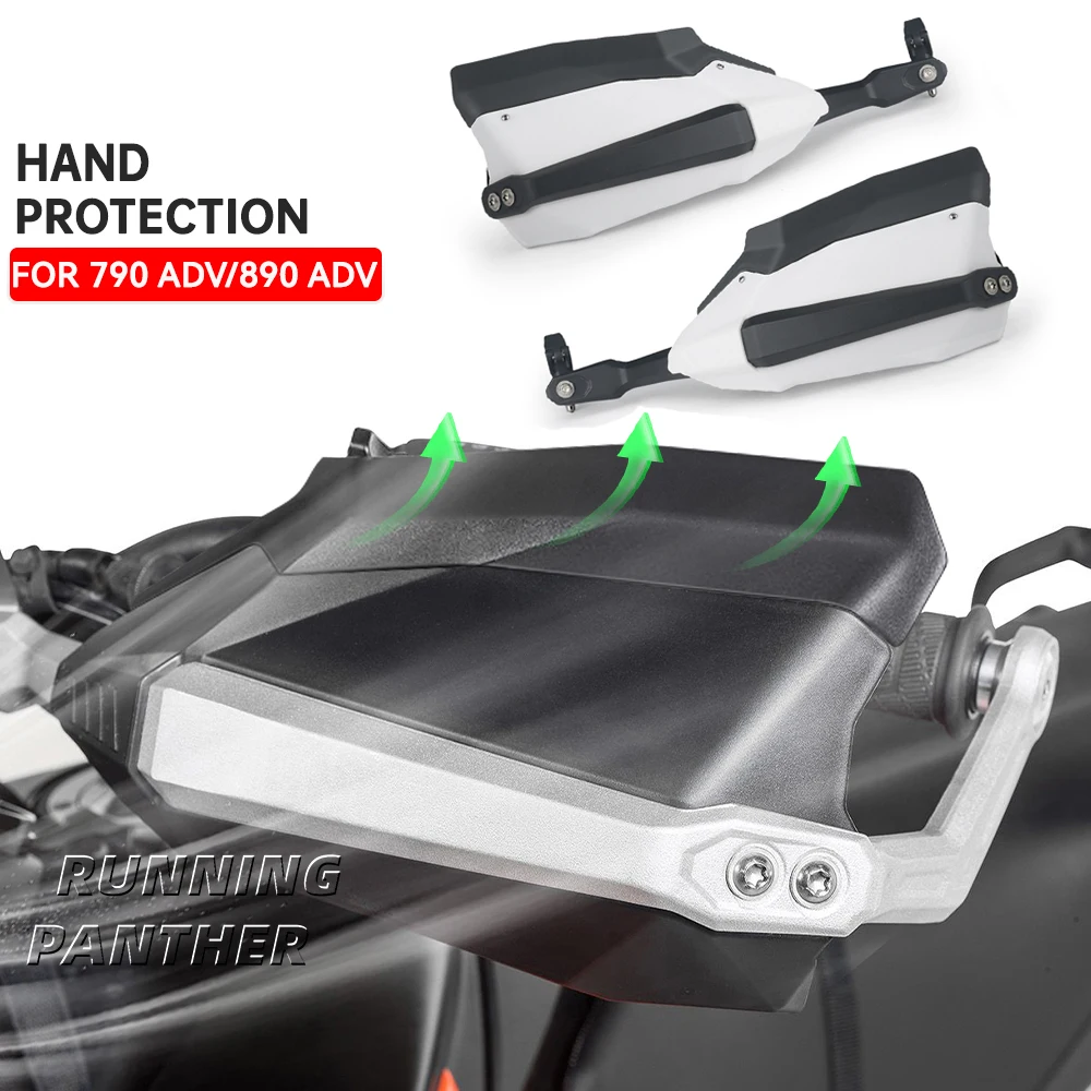 For 790ADV 890ADV 790 890 ADV Adventure Motorcycle Hand Guard Wind Deflector Handlebar Handguard Protector Brush Bar Kit