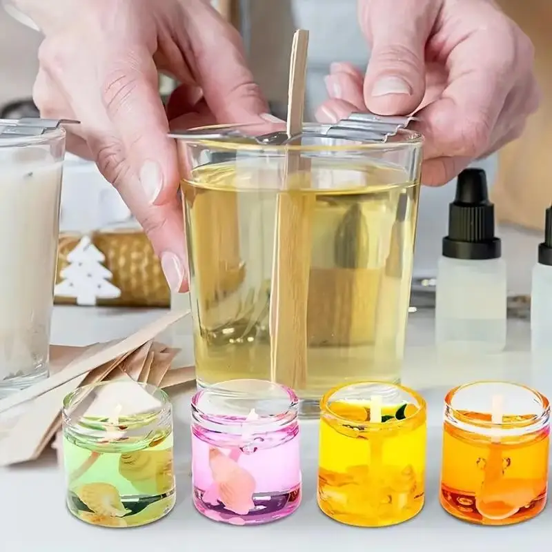 

1Pcs Transparent Color Wax Crystal Wax Supplies 50/100g Jelly Wax Diy Toy Candle Making Material