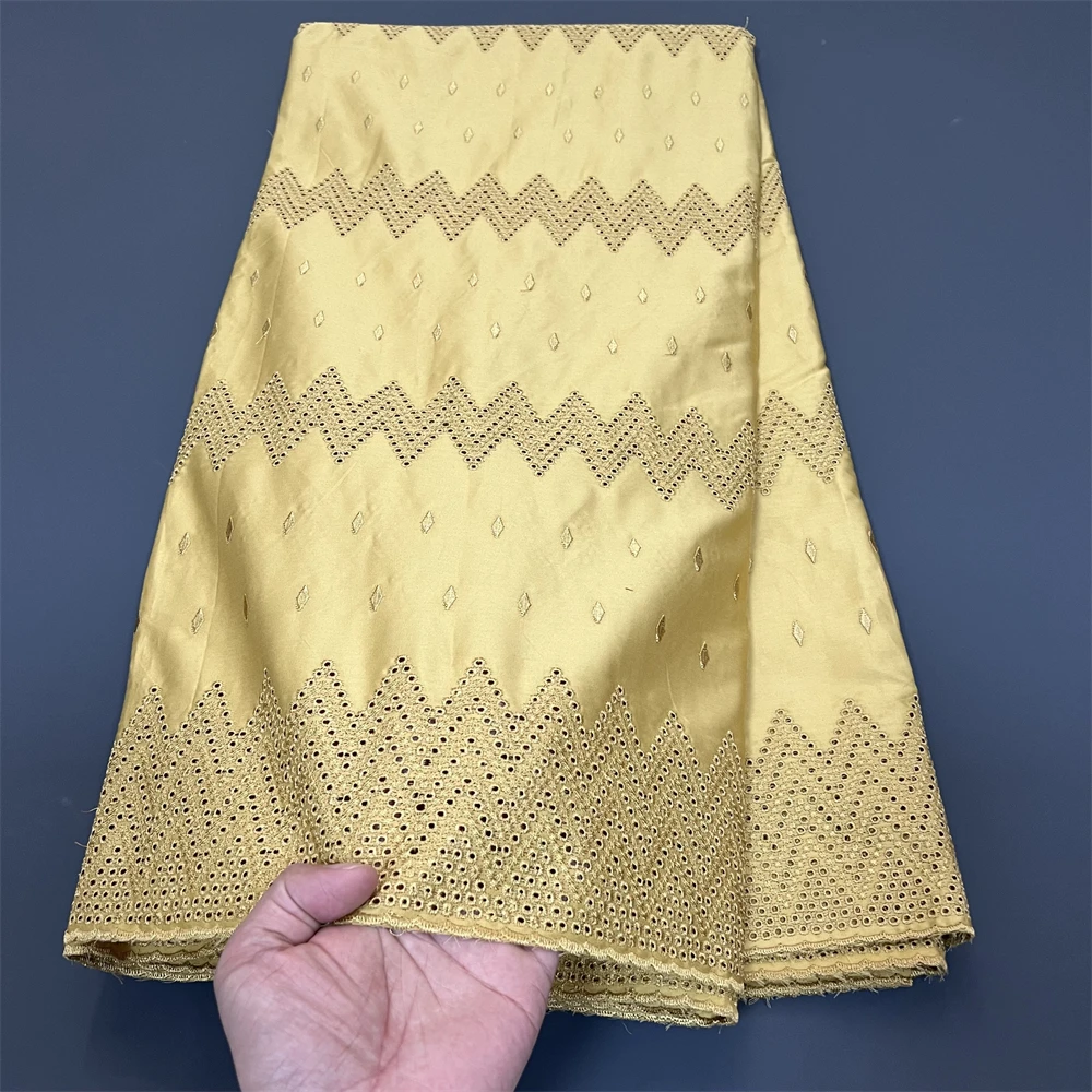 قماش دانتيل أفريقي نيجيري 2025 جودة عالية، أقمشة قطنية بالمتر، تطريز، فستان زفاف، تول، تصميم، قماش، 5 ياردات