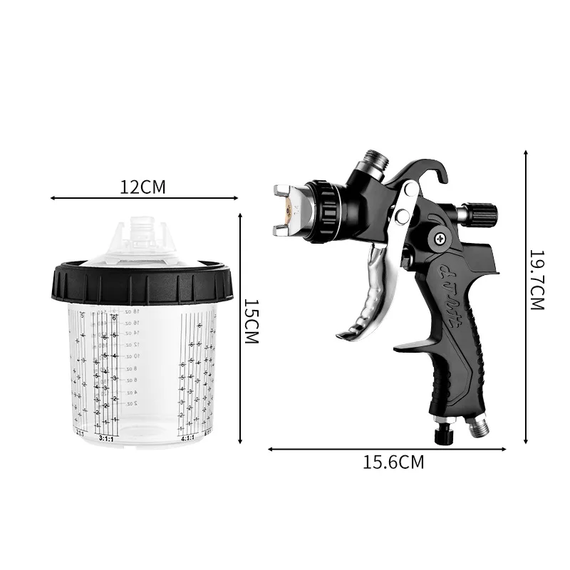 

2008 Set of Paint Spray Guns on Pots Pneumatic Paint Guns Automotive Sheet Metal Latex Paint Furniture Repairers