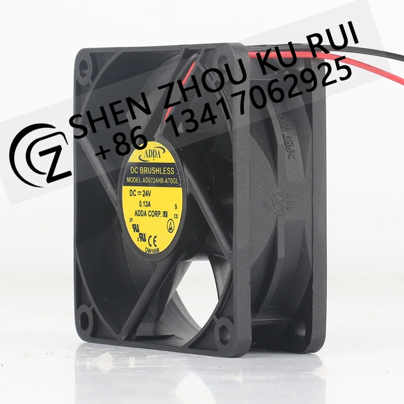 ADDA Elevator Variable frequency 5V 12V 48V DC 24V 0.13A AC EC 7025 70X70X25MM 7CM chassis High speed AD0724HB-A70GL cooling fan