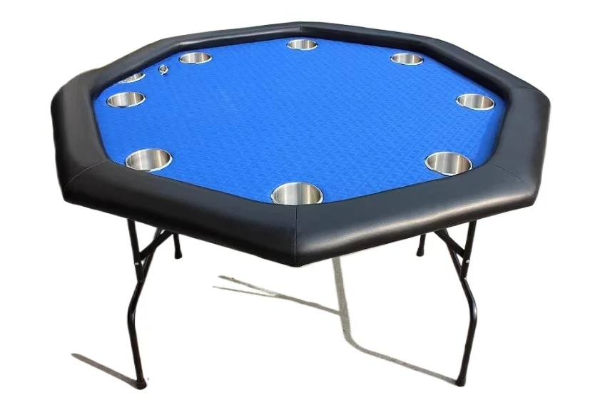 Texas Hold'em Chip Table Chess and Card Room Special Entertainment Octagonal Table Foldable and Customizable