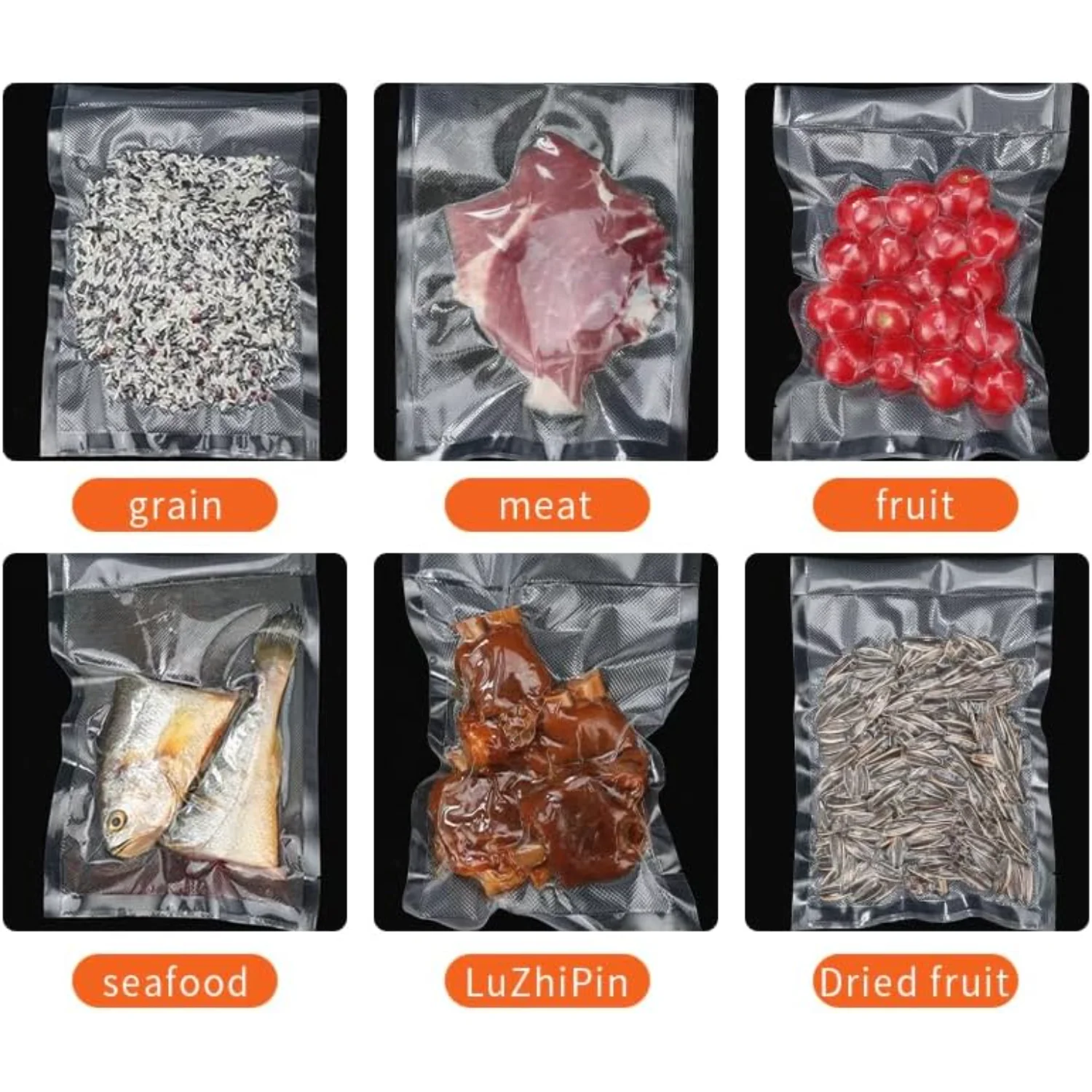 Perfect Part Vacuum Seal Bags - Pack of 50 Precut Vacuum Sealer Bags for Food, Heavy Duty Vacuum Bags for Food Saving Vacuum Sea