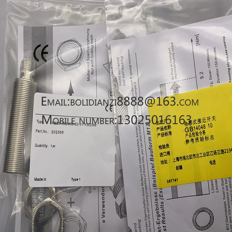 

NBB15-30GM50-E2-V1-M NBB15-30GM50-EO-V1 NBB4-12GM65-US-V12 NBB8-18GM50-E2-V1-Y Brand new original proximity switch sensor