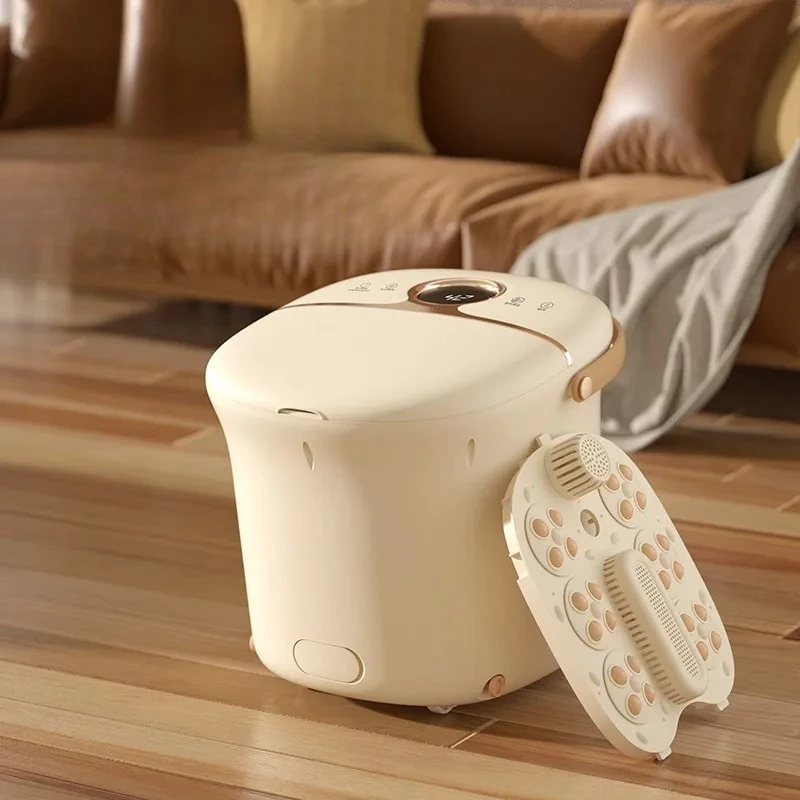 

Constant Temperature Heated Massage Foot and Calf Soak, Electric Footbath Machine Home Foot Bath Bucket Automatic Foot Soup