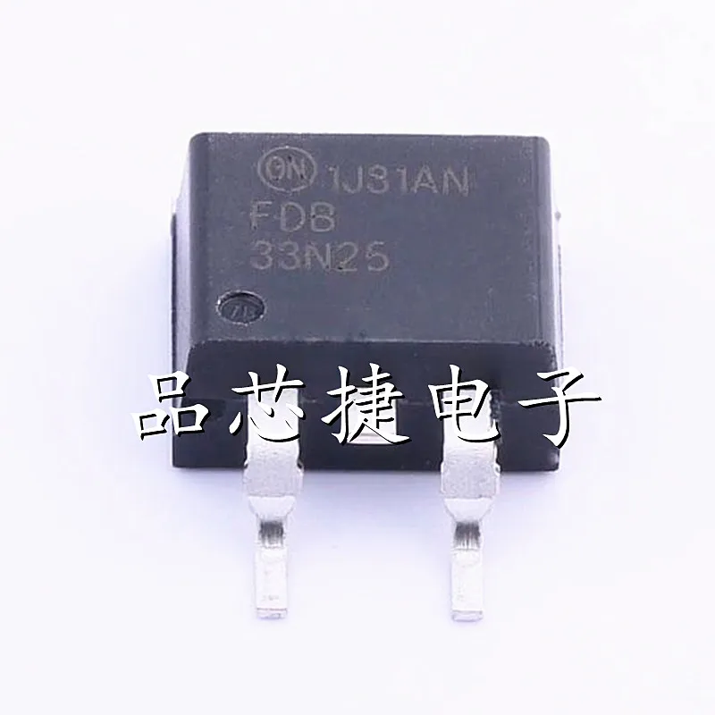 5pcs/Lot FDB33N25TM Marking FDB33N25 D2PAK TO-263 250V 33A N-Channel UniFET MOSFET