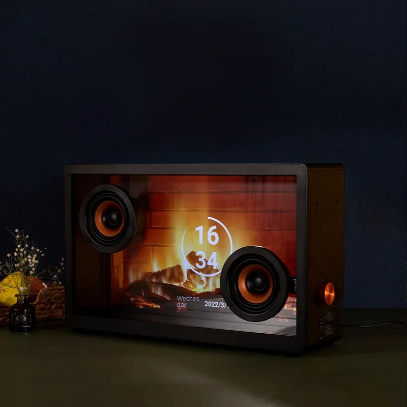 كلمات معلقة صوتية شفافة للتصوير، عرض نصائح لاسلكية HIFI، مكبر صوت بلوتوث، كلمات مضخم صوت