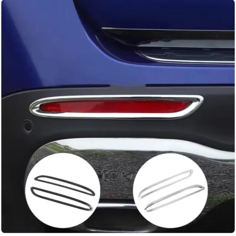 

ABAIWAI 2 шт. задняя противотуманная фара автомобиля накладка наклейка хром ABS для Mercedes Benz GLA 2020 2021 Stylin