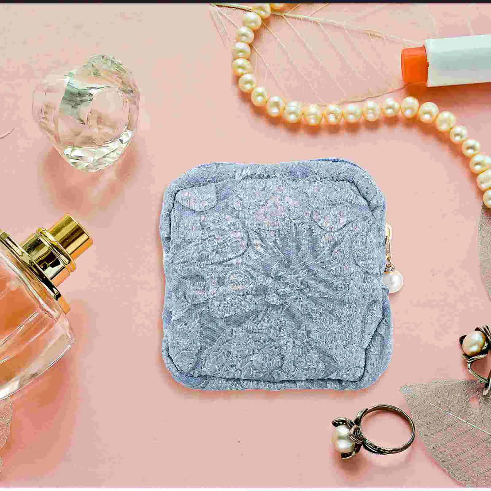 Sanitary Napkin Storage Bag Portable Period Pouch Purses Multi-function Large High Capacity Delicate Female Supply