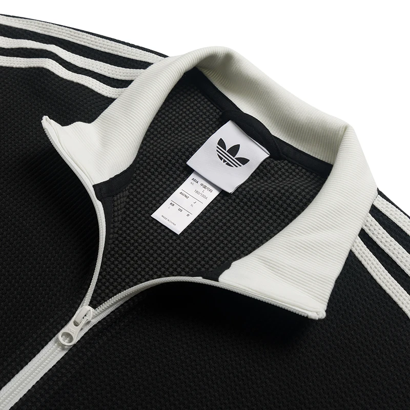 سترة أديداس الأصلية للرجال والنساء، ملابس عصرية للزوجين، سترة محبوكة كاجوال بياقة واقفة Kc2619
