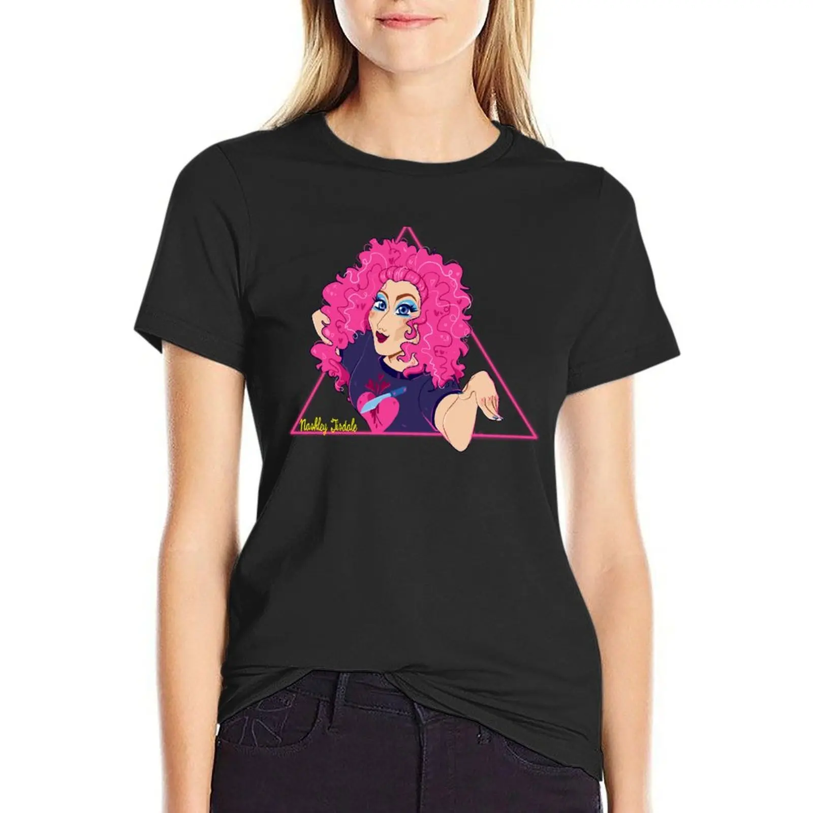 

Nashley Goes Cartoon! T-Shirt shirts graphic tees aesthetic clothes new edition black t-shirts for Women