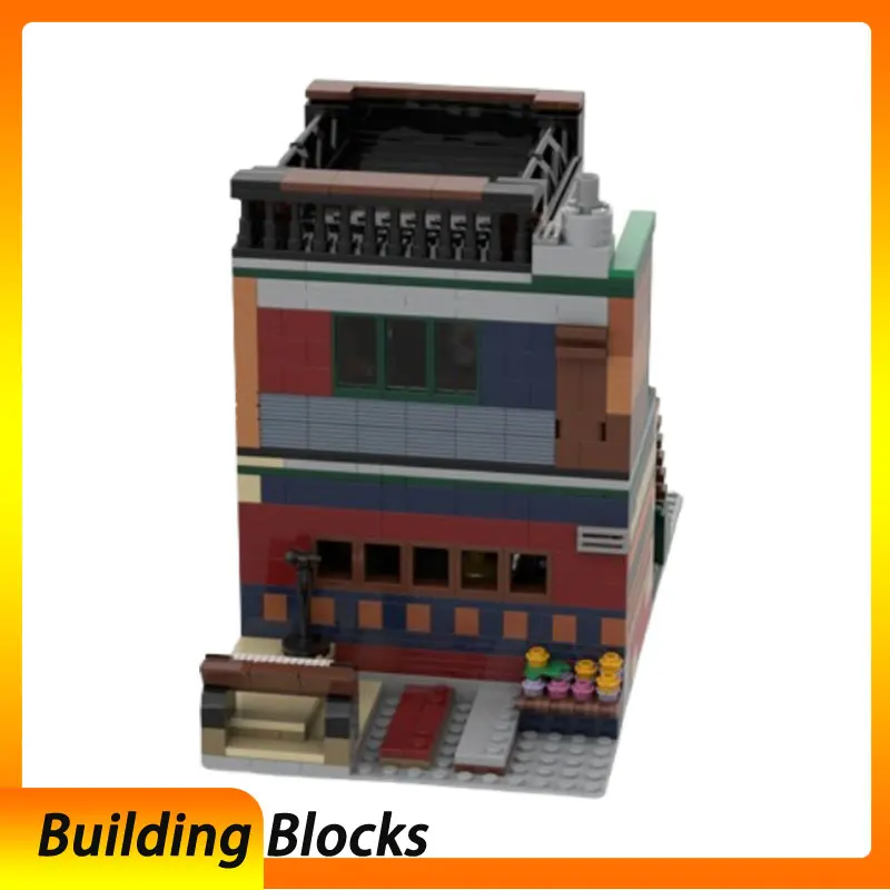 

Собранные строительные блоки с мелкими частицами MOC-117949 825 шт. модульные строительные игрушки 3D модель подарки головоломка DIY orn