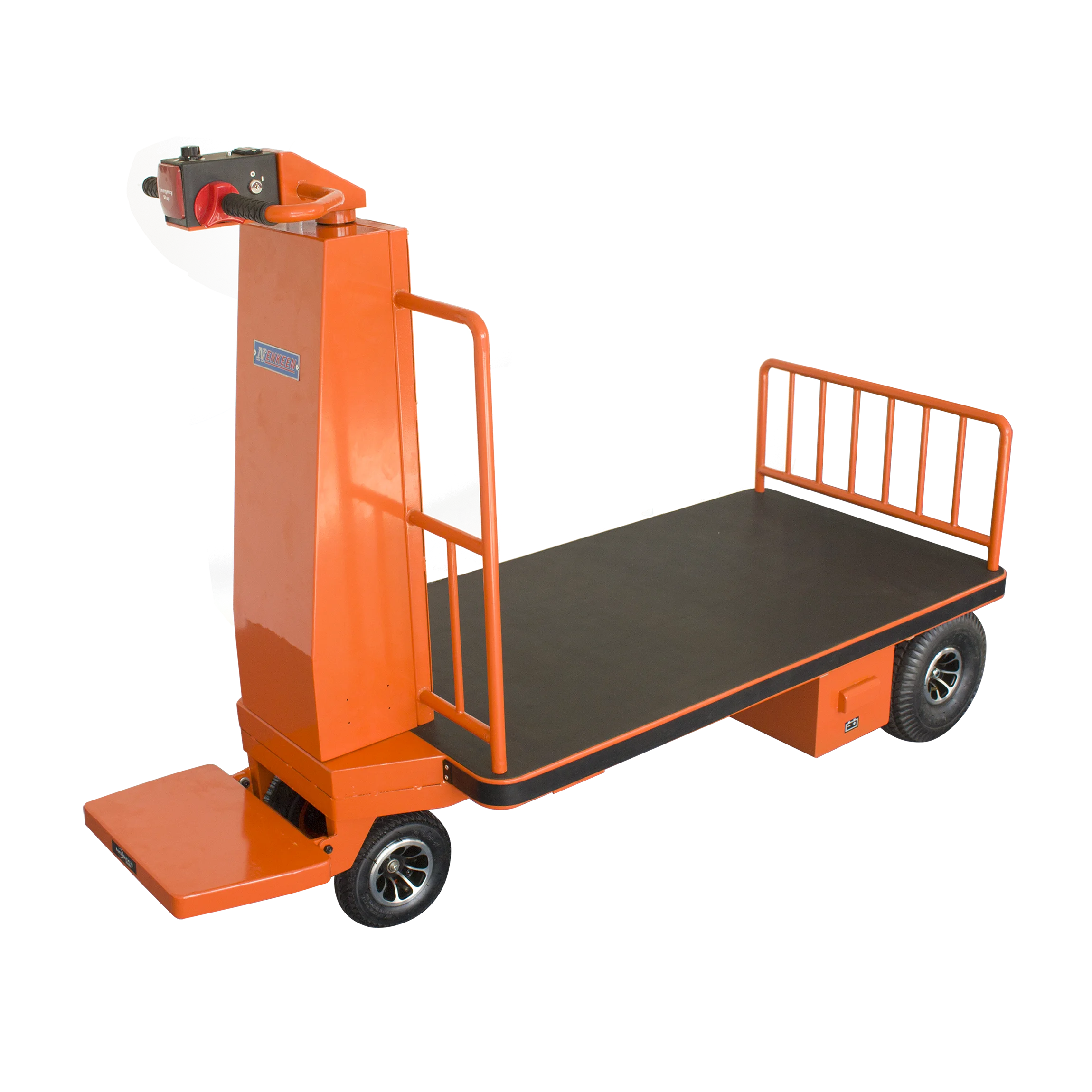 Electric Flat Cart 500KG Heavy Duty Motorized Platform Cart Hand Cart Trolley