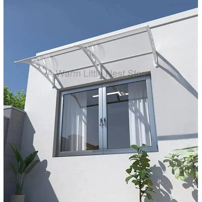 Courtyard New Aluminum Alloy Awning for Modern Transparent Silent Awnings Simple Household Outdoor Waterproof Awning for Balcony