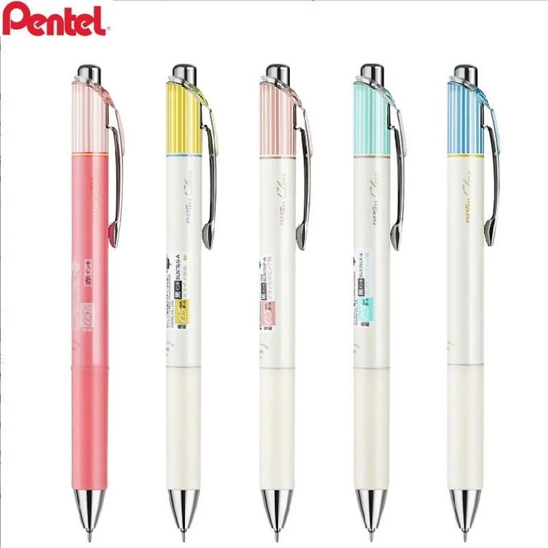 

Pentel BLN75L Quick-dry Gel Pen Restricted Stripes Rubber Pen Holder Comfortable Grip 0.3/0.4/0.5mm Needle Tube Pen Tip Writing