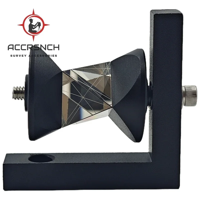 ACCR GRZ101S Mini 360 Degree Monitoring Prism for Leica Total Station Replace GRZ101S ATR 350M L Bar Prism GMP104 L Bar Holder