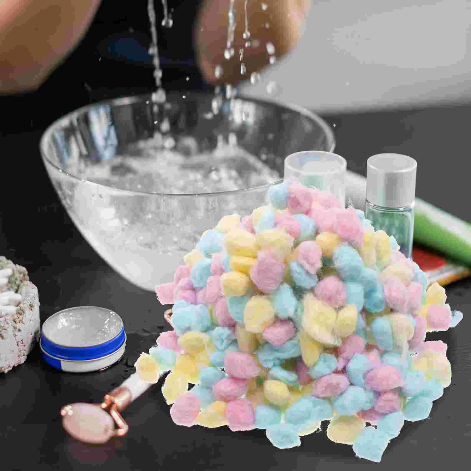 Face Wash Cotton Ball Balls for Makeup Cleaning Supplies Cleansing Colored Colorful