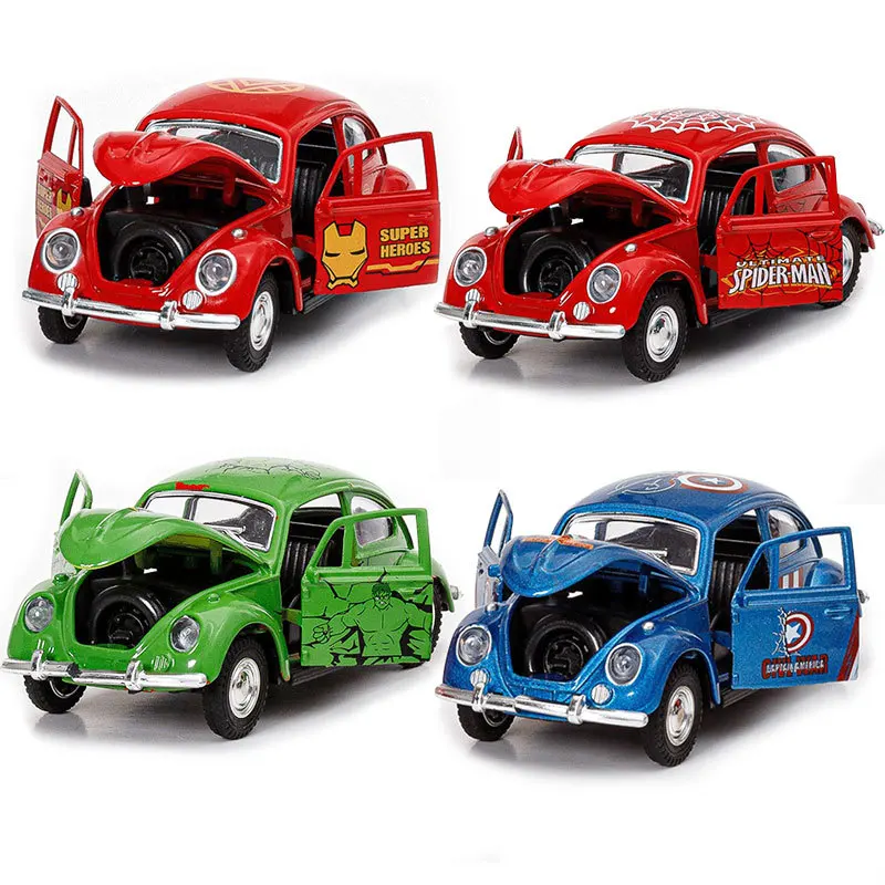 

1:36 Beetle Alloy Model New Three Door Cartoon Children's Toys Tabletop Decorations Children's Gifts