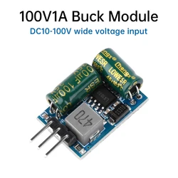 DC 10-100V Step-Down Power Supply Module 24V/36V/48V/60V/72V to 3.3V-5V 1A High Voltage Resistant Electronic Reduction Module