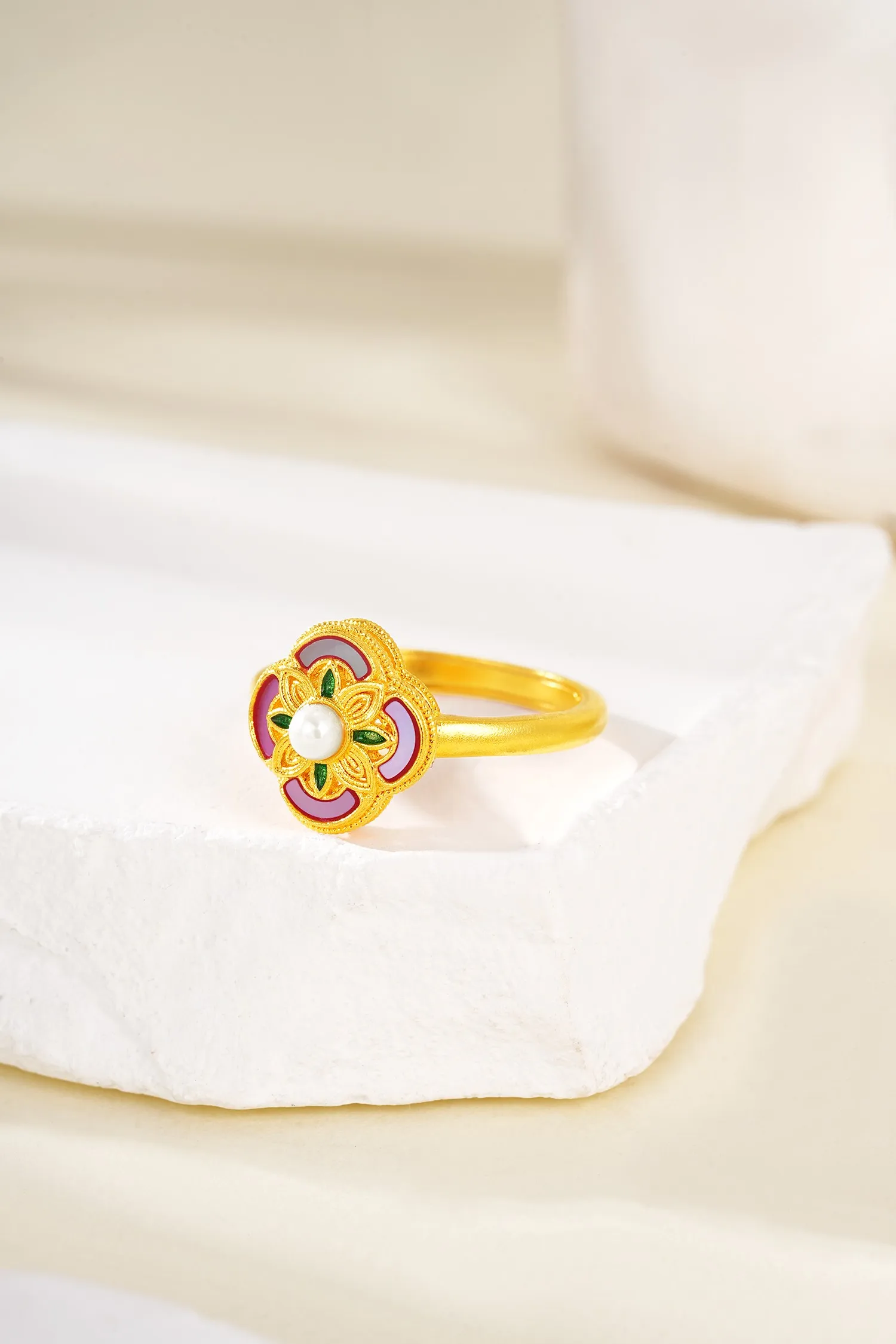 خواتم ليوم جواهر رغبة جيدة للنساء 24k الذهب فيرميل 925 فضة قاعدة مجوهرات قابل للتعديل خواتم مرصعة بالزركونيا #5