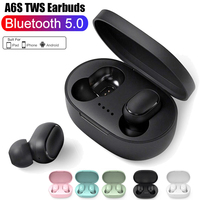 With Mic Wireless Bluetooth Headset  ，A6S TWS Fone Bluetooth Earphones Wireless Headphones Noise Stereo Sound Cancelling Earbuds