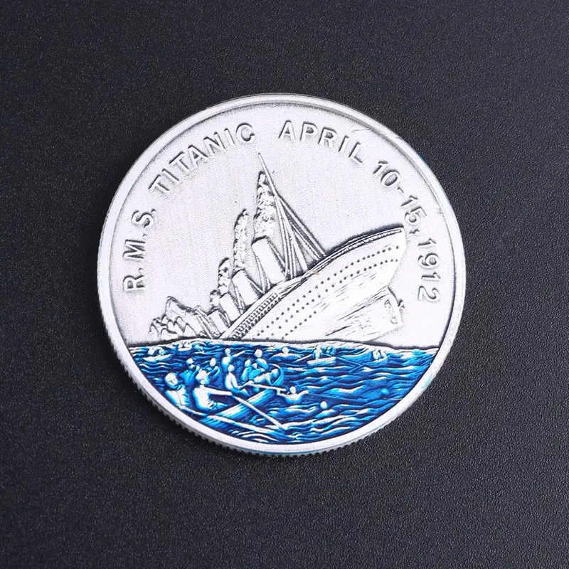 Moneda Conmemorativa Del Titanic 1912 – Medalla De Metal Dorado De 4 Cm Para Coleccionistas
