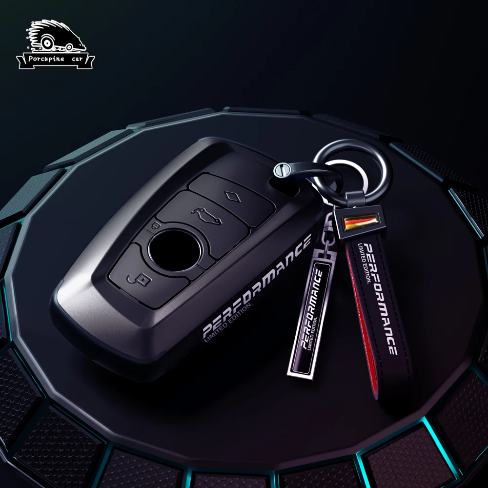 New Nano Electroplating PC Car Smart Key Fob Case Cover For BMW 3 4 5 Series 320i 530i 550i F20 F21 F30 F31 F25 F01 F02 Keychain