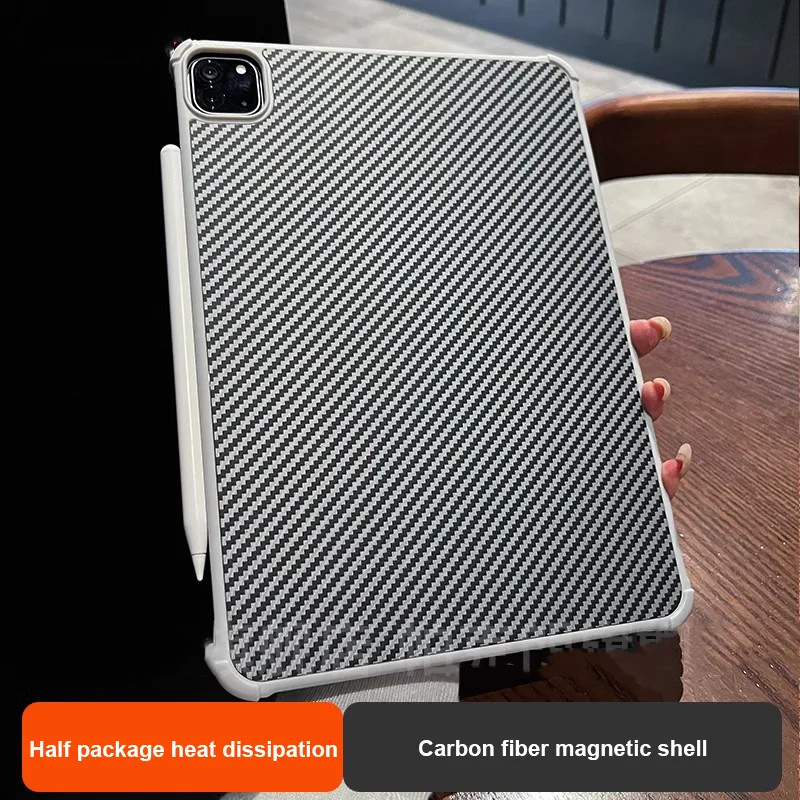 

Чехол из углеродного волокна для iPad A16 11-го поколения Air 7 11 6 5 4 3Pro 2 1 10,2 9,7 10th 10,9 Mini 7 6 Air13 Pro 11 12,9 13 Магнитный чехол