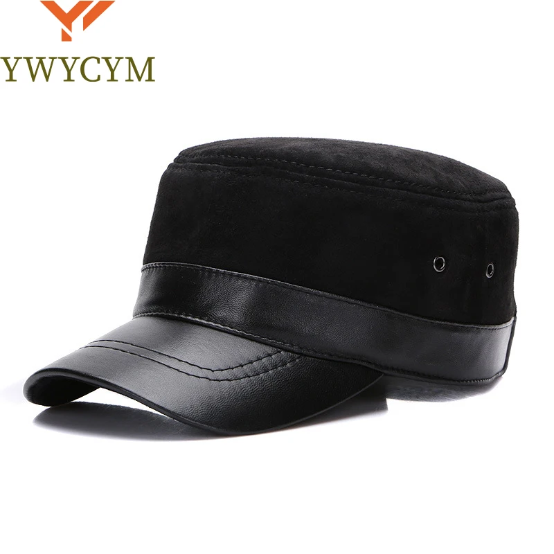 

2025 Unisex Real Sheepskin Leather Caps Casual Real Natural Sheep Skin Leather Baseball Hats New Fashion Fall Winter Leather Hat