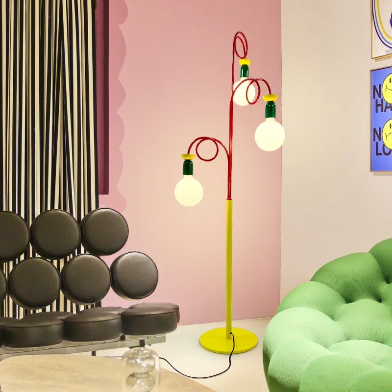 

Nordic Kids Room Floor Lamp Art LED Floor Lamp For Child Bedroom Living Room Restaurant Bar Decor Creative Kawaii Standging Lamp