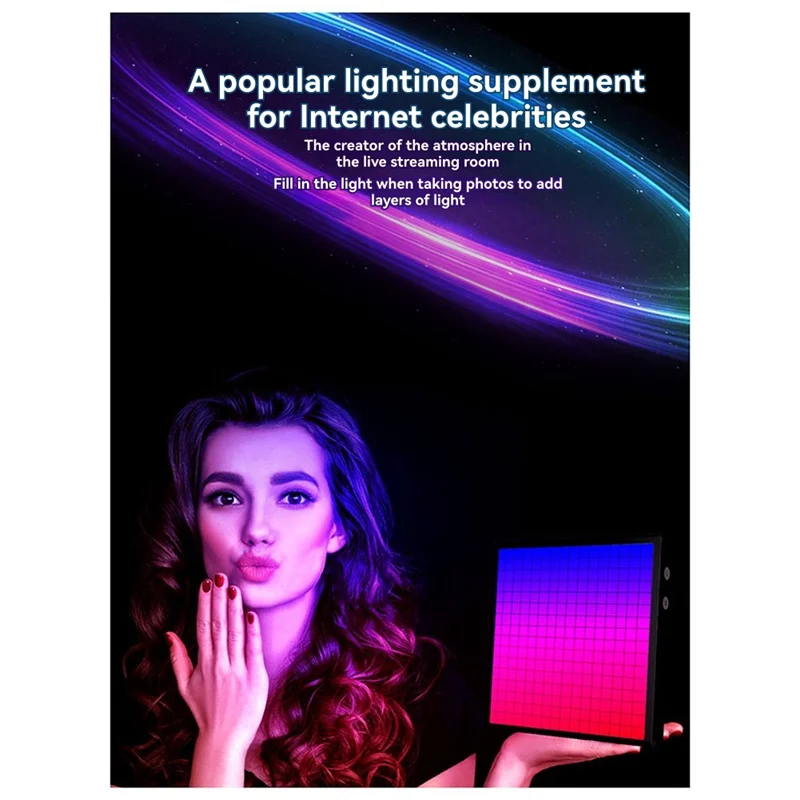 ABFY-Customizable LED 16X16 Pixel Nightlight - Smart APP Control For DIY Text And Photos Animation Frame Gift