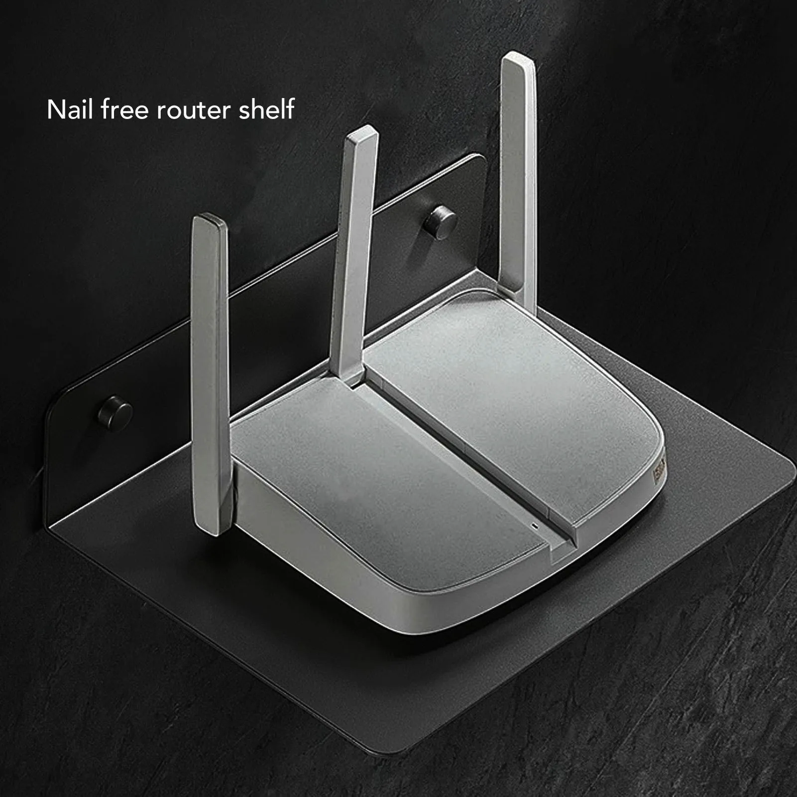 1 Stück Multifunktionales TV-Oberregal, Verstärktes Aufbewahrungsregal für Router, Set-Top-Box, Projektor, Universelles Bildschirm-Top-Design