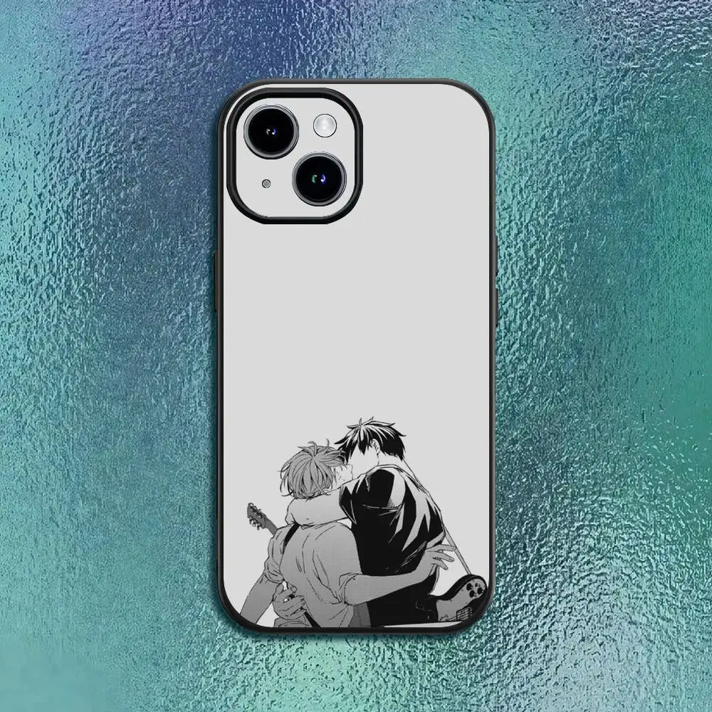 G-GIVEN أنيمي الحب جراب هاتف آيفون 11 12 13 14 15 16Pro ماكس زائد كلاسيكي أسود لينة قذيفة