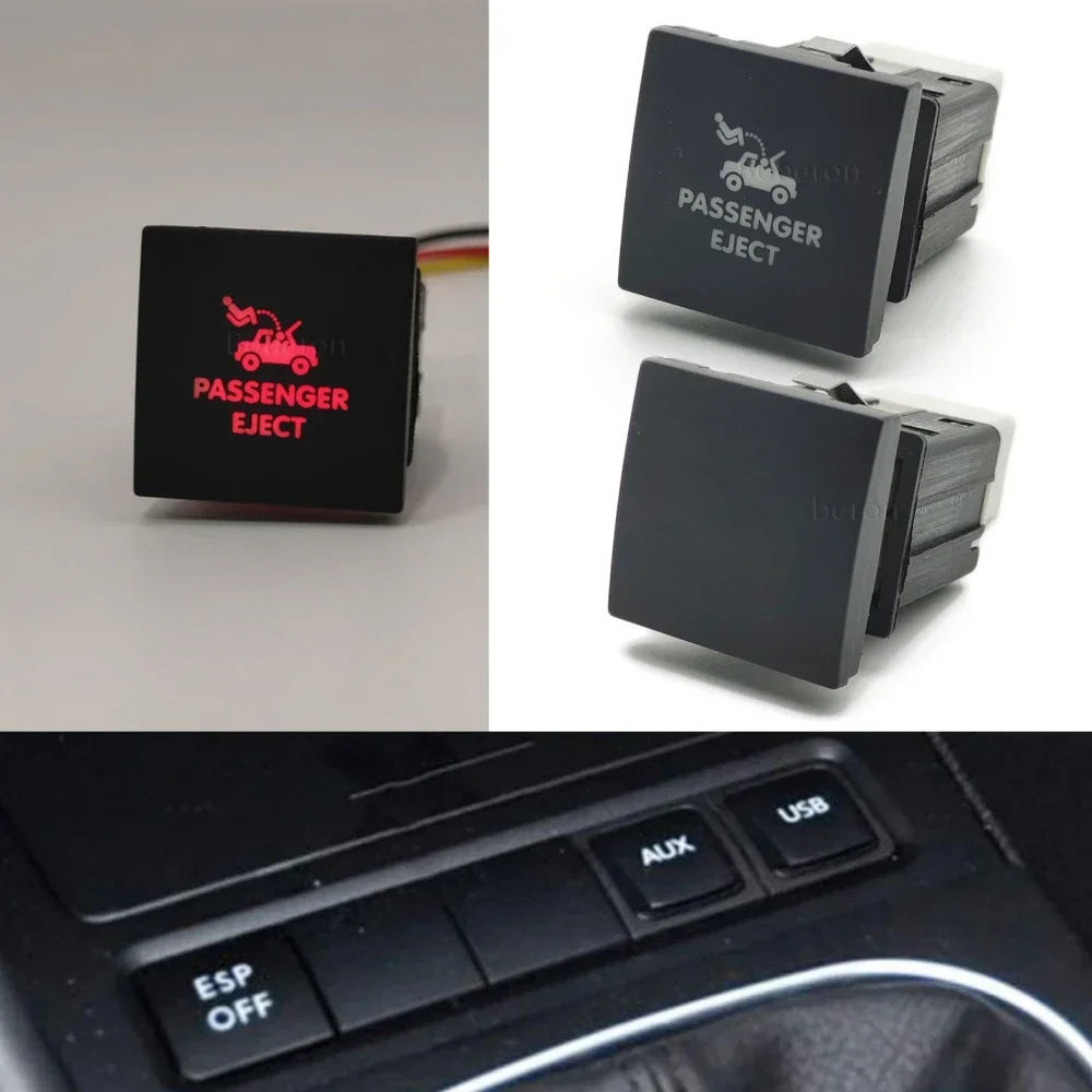 Image of Auto-Ein/Aus-Schalter, Beifahrerschalter, Druckknopf mit Kabel für VW Golf 6 MK6 Jetta Scirocco 2006–2010