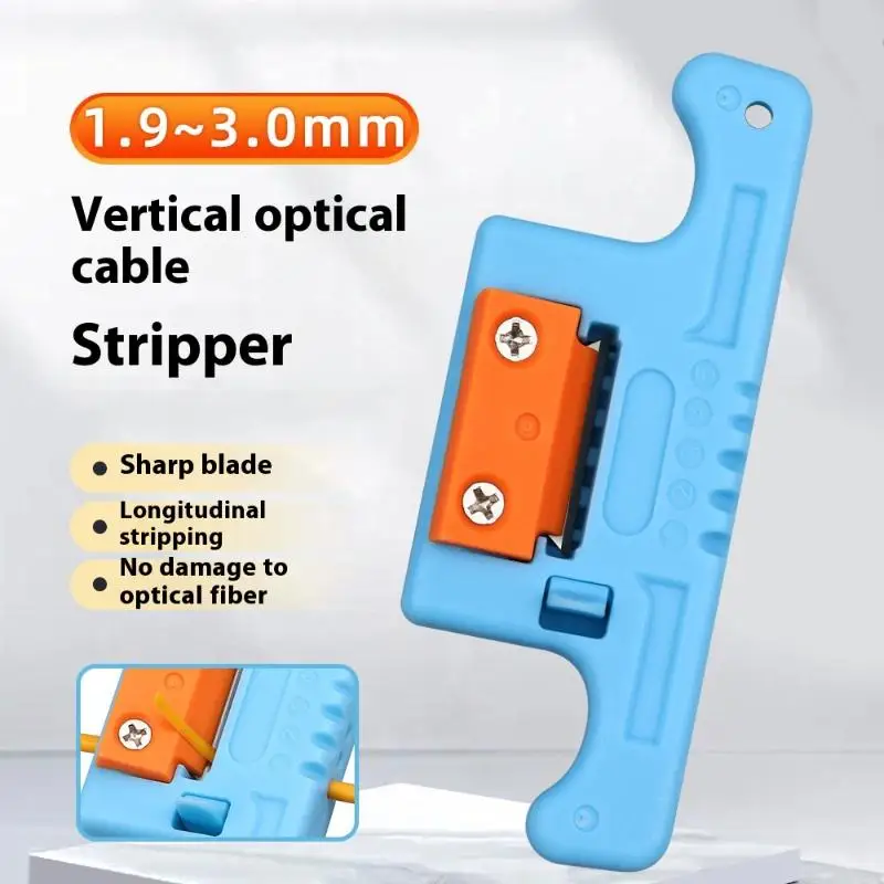 

Cable Ribbon Stripper Fiber Optic Stripping 1.9~3mm Access Tool Kit Loose Buffer Tube Stripper