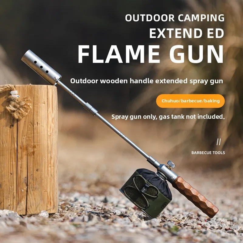 

Outdoor Portable Detachable Spray Gun Household Stainless Steel Braised Pig Hair Grill Camping BBQ Point Charcoal Spray Gun