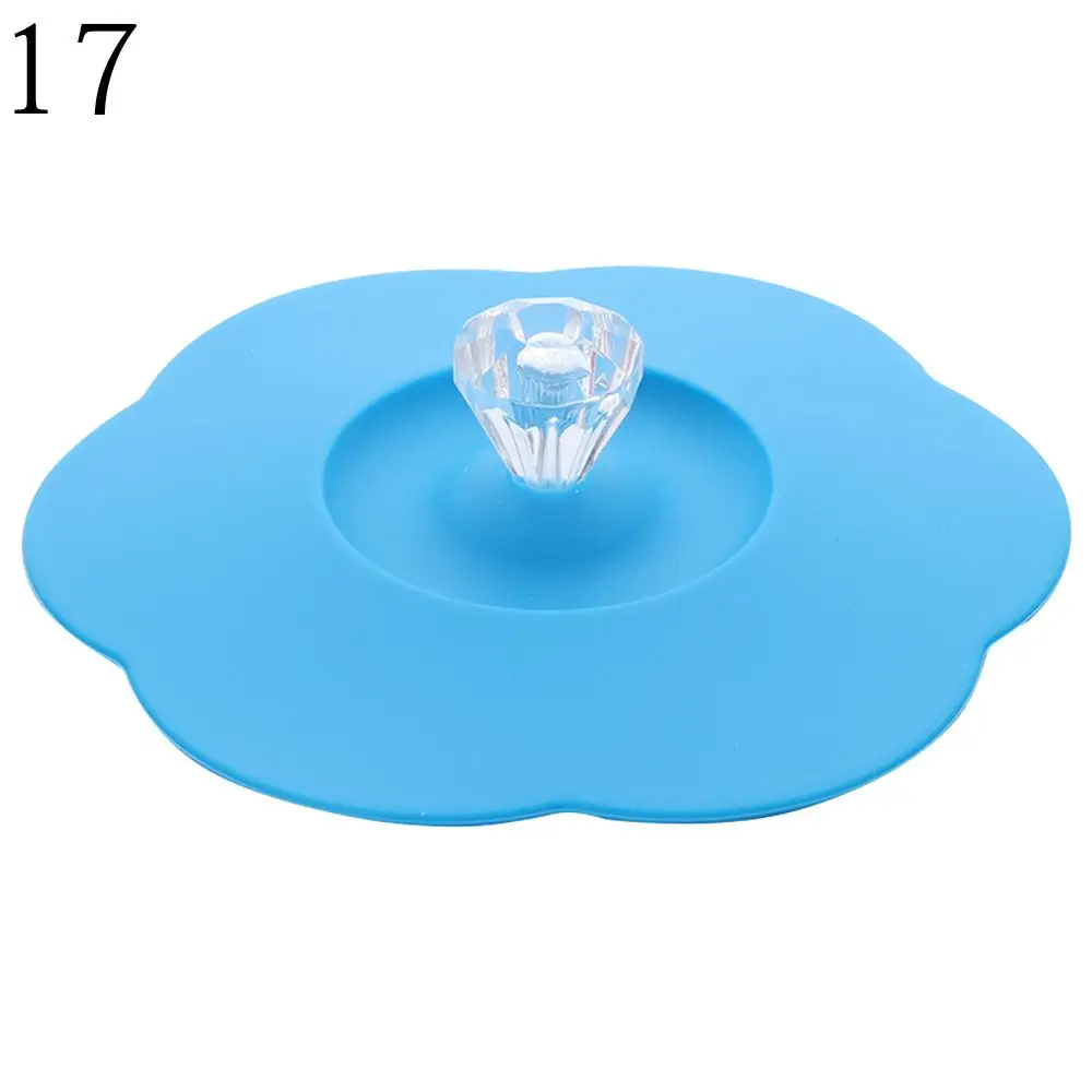 New Tea Coffee Lids Cap Silicone Cup Cover Dustproof Leakproof Suction Cup Cover