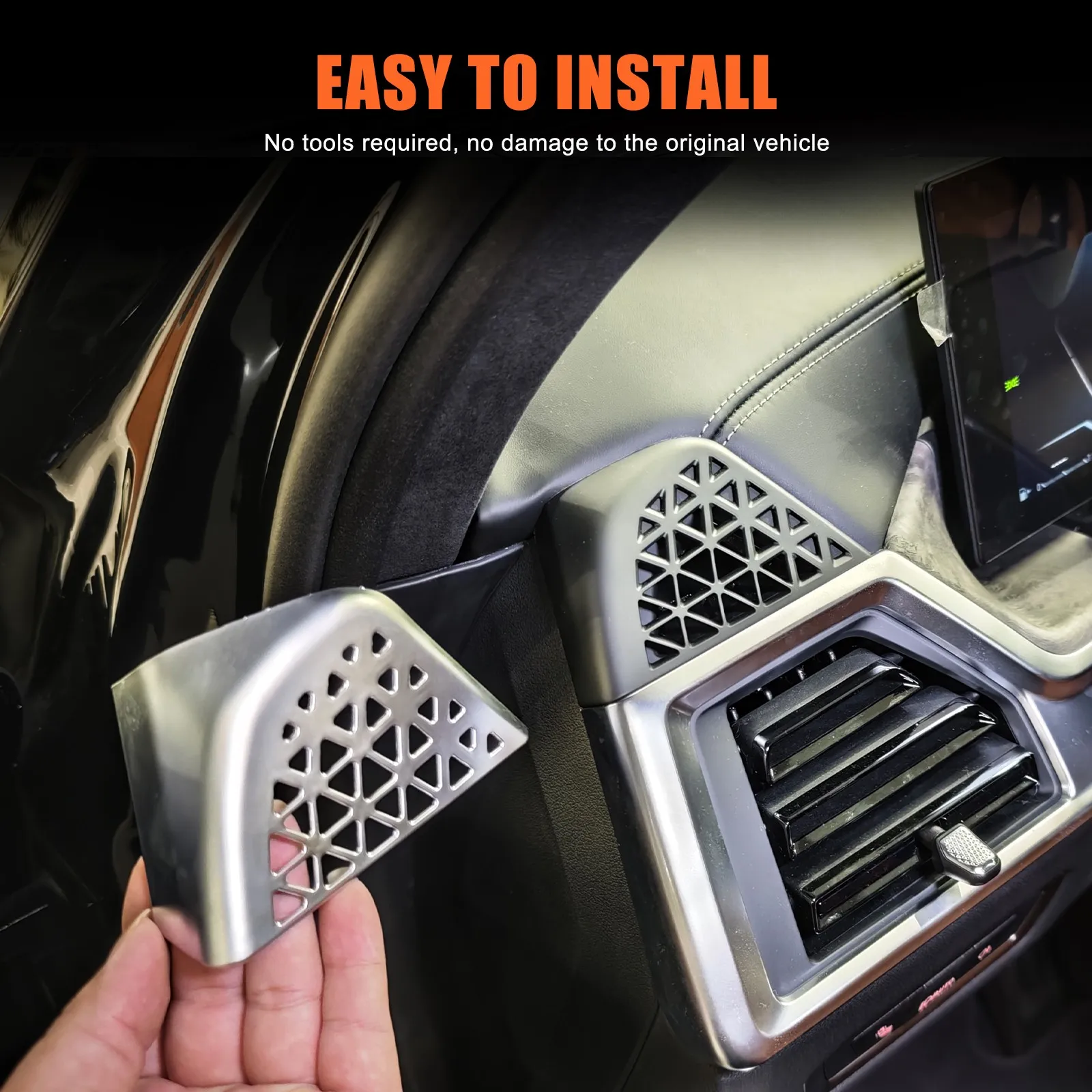 

ABS Carbon Fiber Car Dashboard Side Air Conditioner Outlet Vent Frame Cover For BMW X5X6X7 G05 G06 G07 2023-26 Trim Accessories