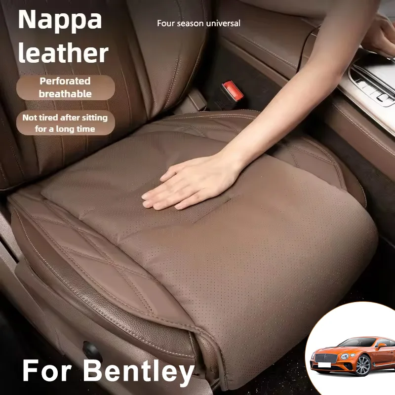 

New Car Seat Cushion Waist Cushion For Bentley Breathable and Ventilated Nappa Leather All Season Front Seat Cushion