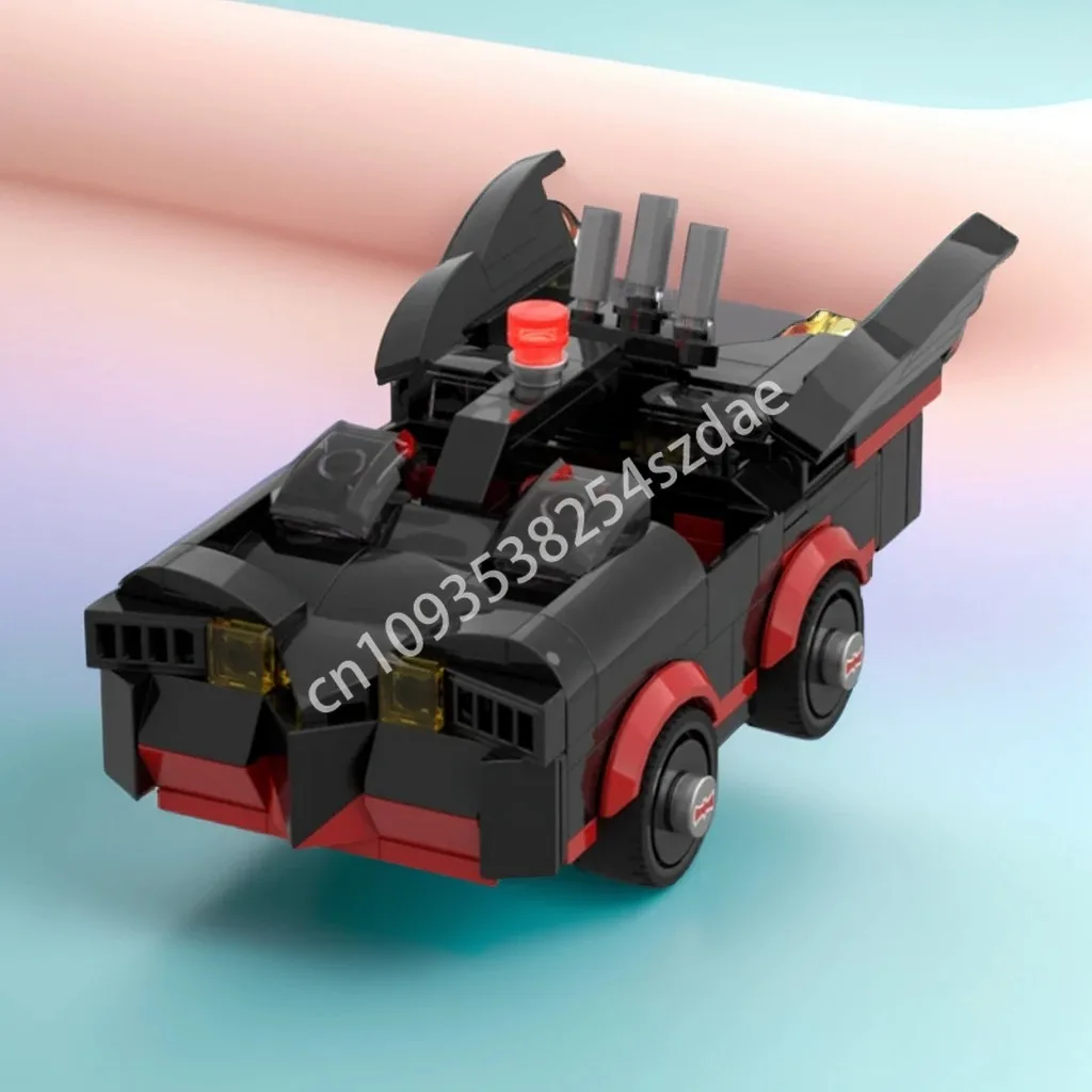 

202 шт. MOC 1966 года, строительные блоки Batmobiless, практические рождественские игрушки, подарок, практические способности, сделай сам, рождественская игрушка в подарок