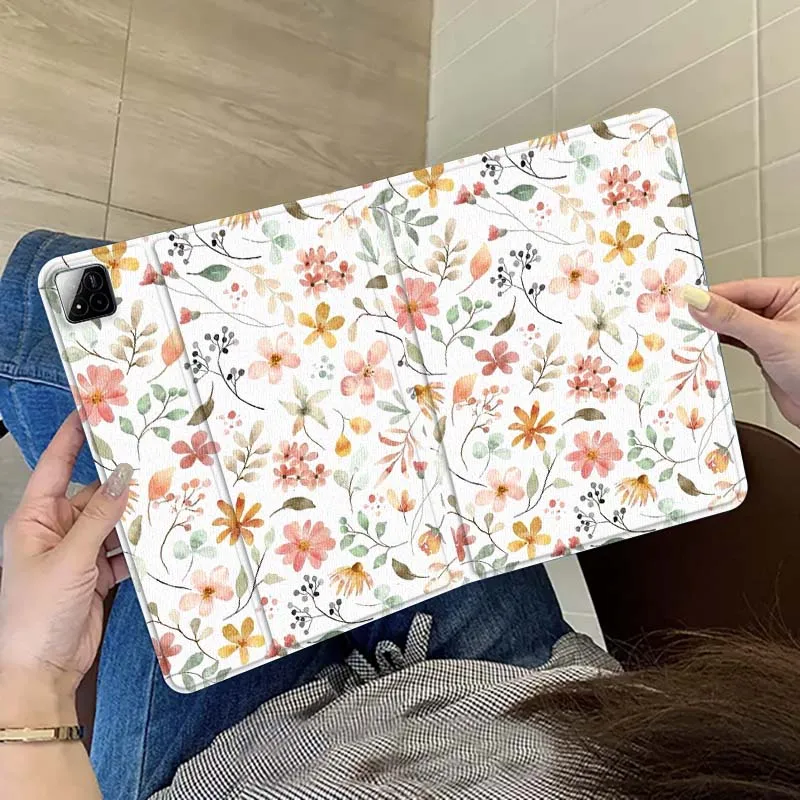 

Beautiful flower pattern Tablet Case For Xiaomi Redmi Mi Pad 5 6 6s 7 SE Pro Max Ultra 12.4 12.5 14 inch