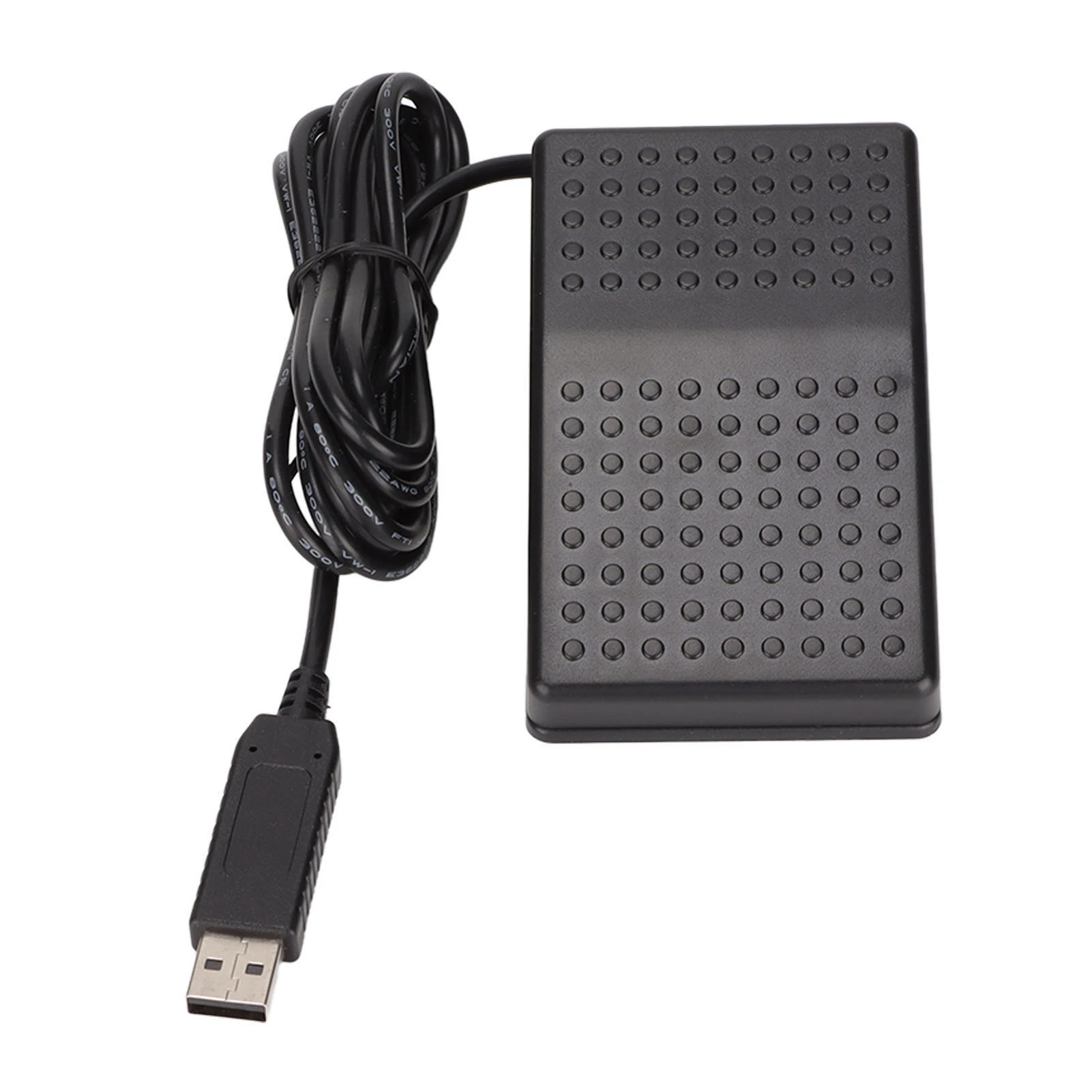 USB Foot Switch USB Single Pedal Mechanical Switch with Indicator Light Standard HID Programmable PC Keyboard Mouse Device