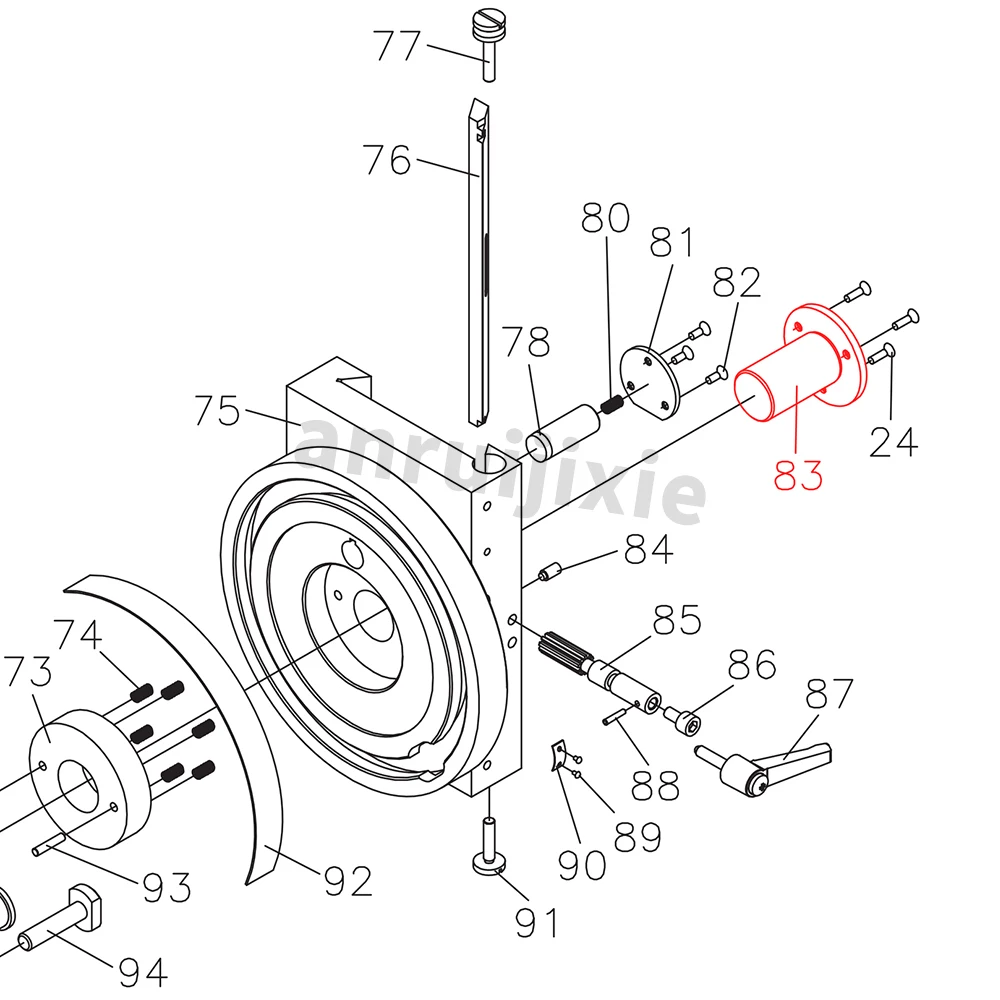 Spindle Box Center Orientation Shaft for SIEG SX3-083&JET JMD-3&BusyBee CX611&Grizzly G0619