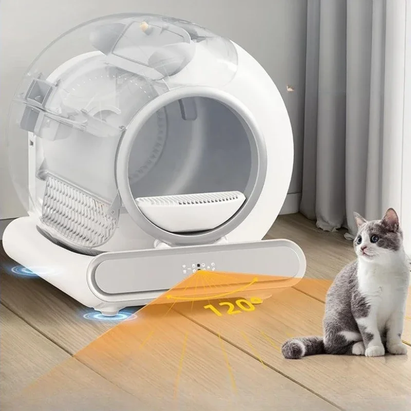 New Automatic Smart Cat Litter Box Automatic Cleaning and Deodorizing Cat Toilet Large Capacity Fully Enclosed Cat Litter Box view 4