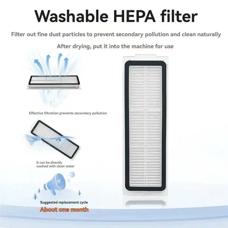 A39M 41 Uds Cepillo Lateral principal filtro HEPA paño de mopa bolsa de polvo accesorios para Xiaomi Mijia 5 PRO / OV21CN piezas de aspiradora