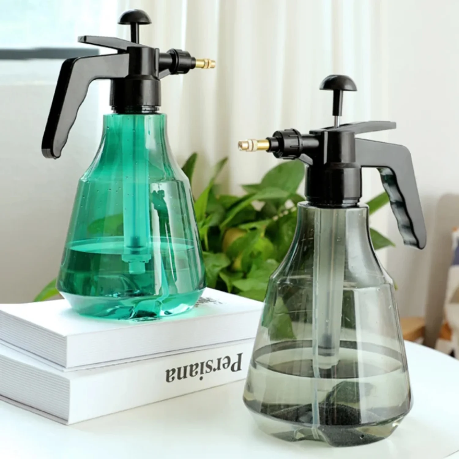 

Flower Watering Pot with Column Pattern Air Pressure Spray Nozzle Spray Bottle Sprayer Planting Garden Watering Irrigation Jnco
